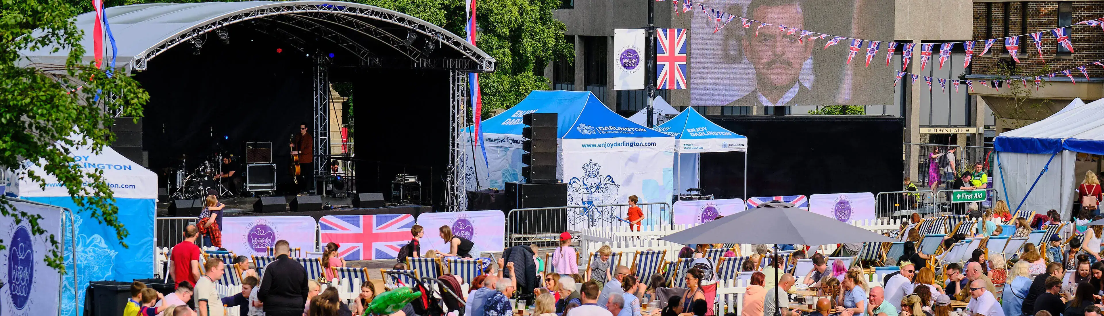 Platinum Jubilee Weekend 2022 in the Market Square